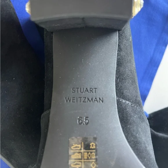 NEW STUART WEITZMAN ALLSHINE 60 SUEDE BOOTIE